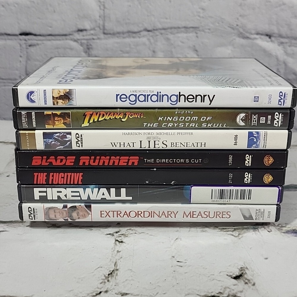 Harrison Ford‎ Movies DVD Lot Of 7 Firewall Blade Runner The Fugitive